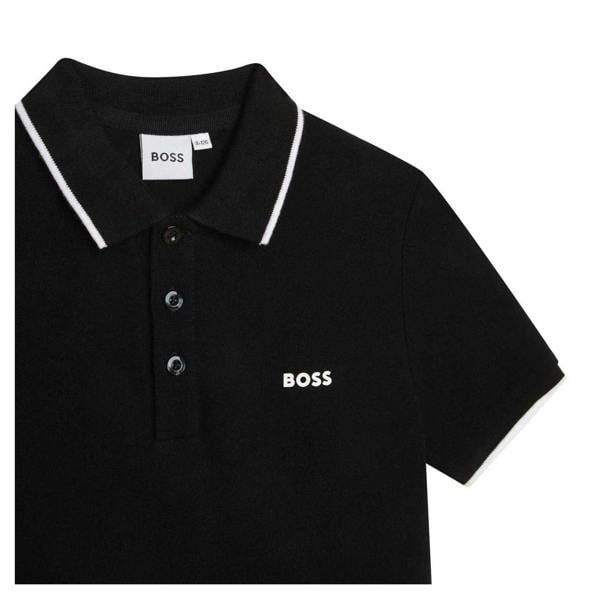 Boss Childrens/Kids Short-Sleeved Polo Shirt - Black - 