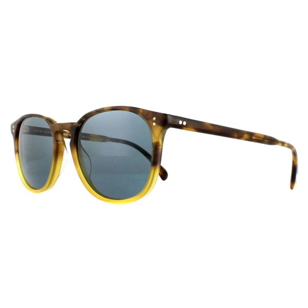 Oliver Peoples Sunglasses Finley Esq 5298SU 1409R8 Vintage Brown Tortoise Gradient Indigo Photochromic