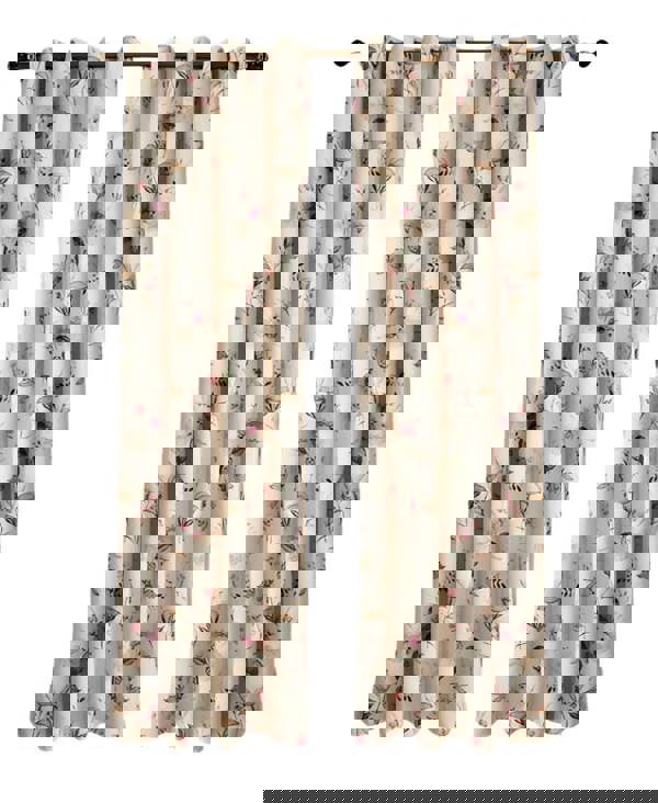 Anyhouz Anydrape 300cm Curtain Beige Flower Design Modern Luxury Retro Style Texture for Living Room Bedroom Dining Fashion Decor