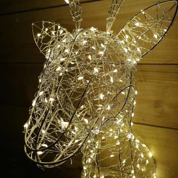 Samuel Alexander 75cm LED Wall Mounted Stag Christmas Decoration in Warm White