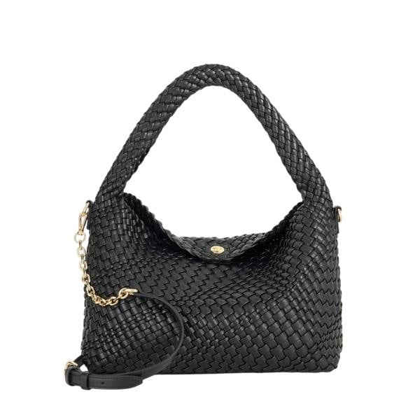 Dune London Delegating Woven Shoulder Bag - Black - 