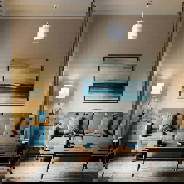 Classic Antique Brass Ceiling Light Fixture to Showcase Lamp Shades Image 7