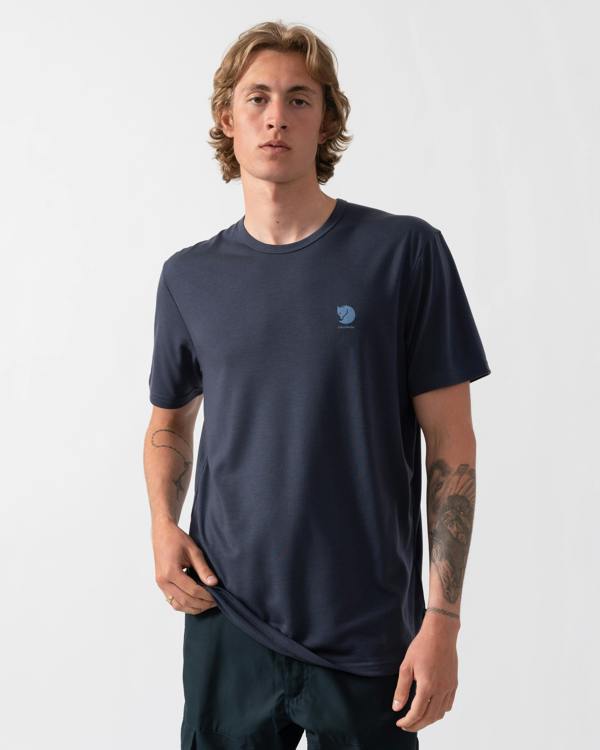 Fjallraven High Coast Short Sleeve Mens Top - Navy 560