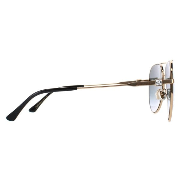 Jimmy Choo Sunglasses OLLY/S 2M2 9O Black Gold Dark Grey Gradient