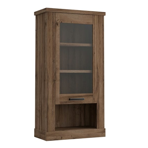 Furniture To Go Corona Wall Display cabinet in Tabak Oak
