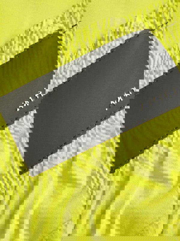 Amiri MA Bar Logo Swimtrunk Lime - Mens