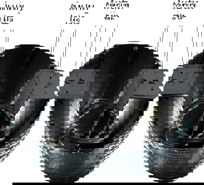 FX Lab Half Mirror Ball with Built In Motor