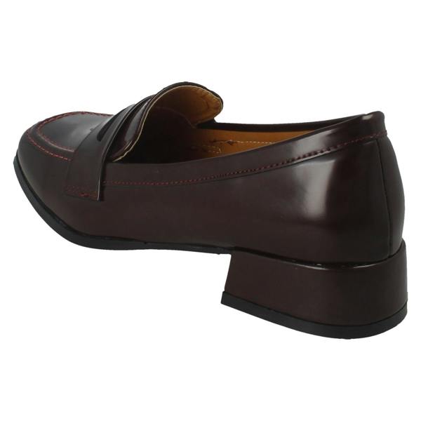 Spot On Ladies Spot On Low Heel Loafer Shoes F90155