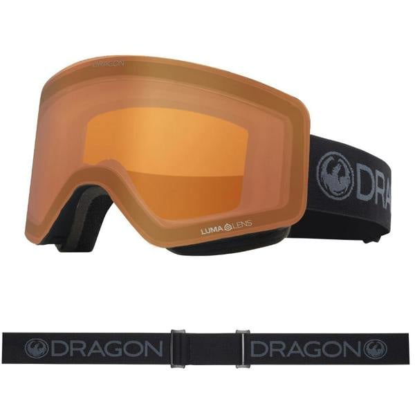 Dragon R1 OTG - Blackout with Lumalens Dark Smoke & Lumalens Amber Lens