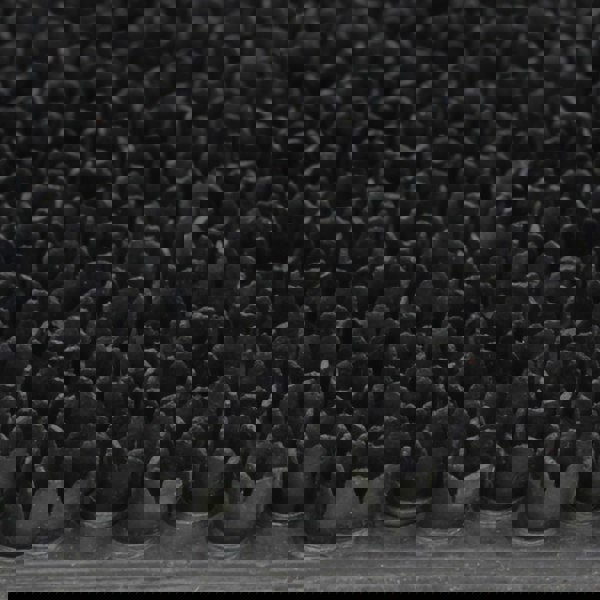 JVL Condor Classic Astro Turf-Look Rubber Scraper Mat, Black, 45x75cm
