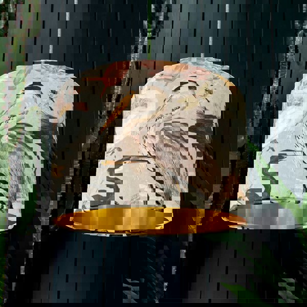 Love Frankie velvet lampshade bird song in bone gold lining