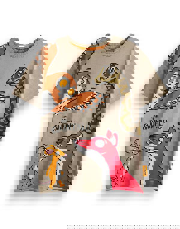 Gruffalo & Friends Boys Brown Big Character Short Sleeved T-Shirt