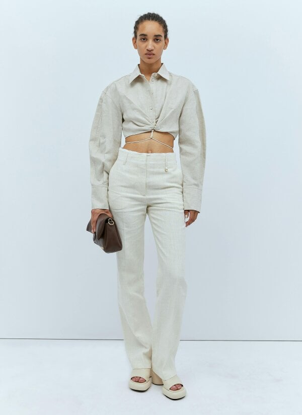 Jacquemus La Chemise Plidao Light Beige