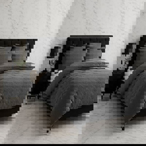 Snug City Teddy Bear Fleece Duvet Cover & Pillow Case Set