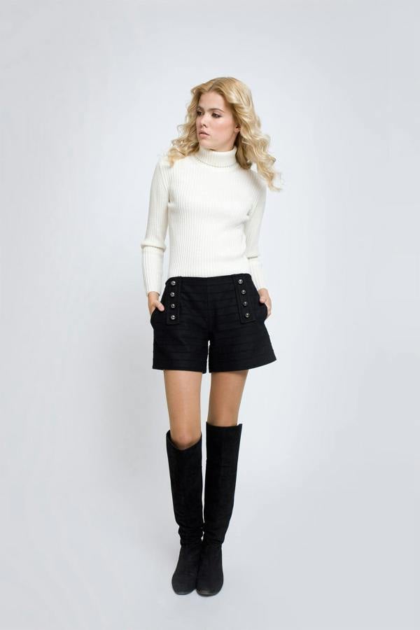 Rumour London Elle wool and cashmere shorts
