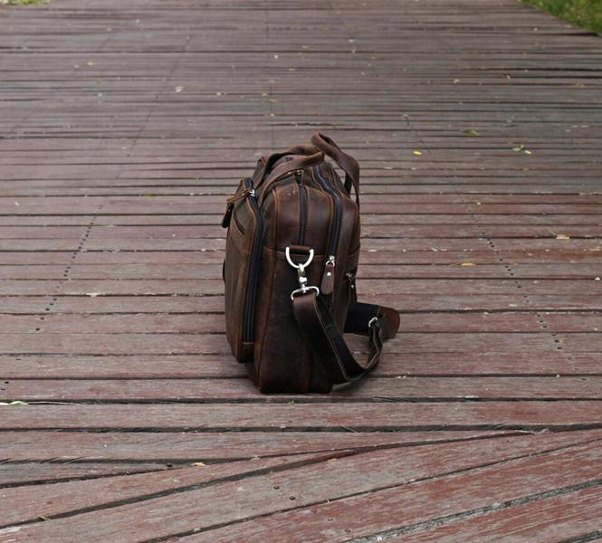 Touri Genuine Leather Briefcase With Luggage Strap (Copy)