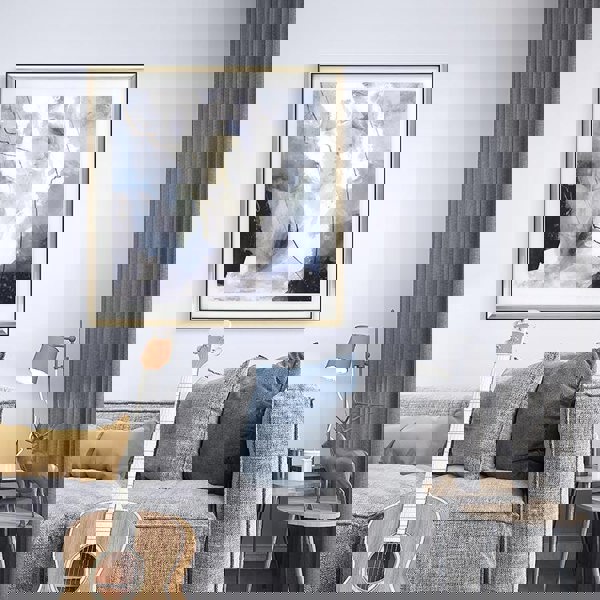 Blue Framed Wall Art Print 70*70cm-Weilai-Weilai Concept