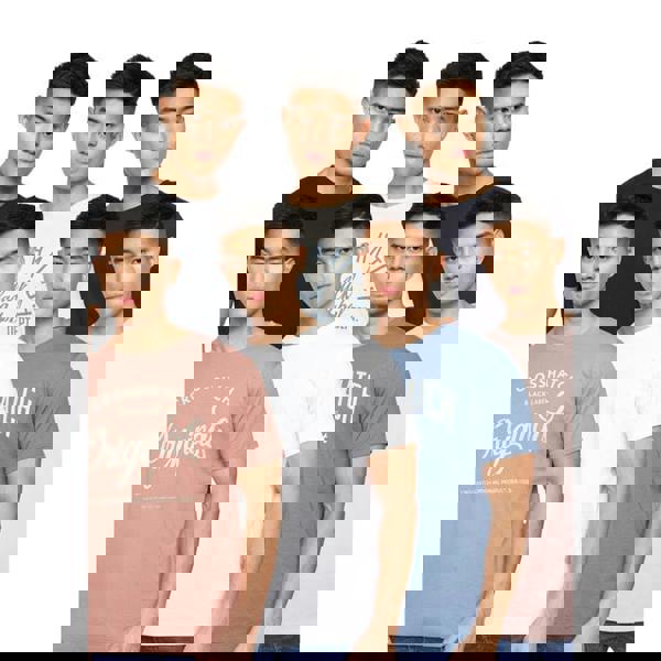 Crosshatch Mens Rapmoore Assorted Designs T-Shirt (Pack of 7) - Multicoloured - 