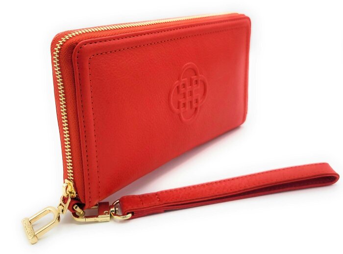 SADDLER FREYA Real Leather Designer RFID Purse & Phone Holder with Strap | Gift Boxed