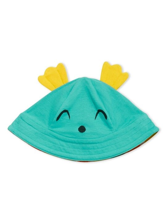 Lucy & Sam Wave Stripe Fugu Sun Hat