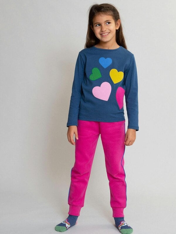 Kite Girls Organic Busy Bean Joggers Very Berry