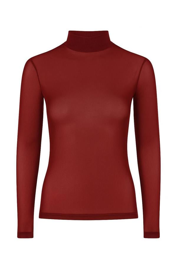 BALOU Translucent Fitted Top Red