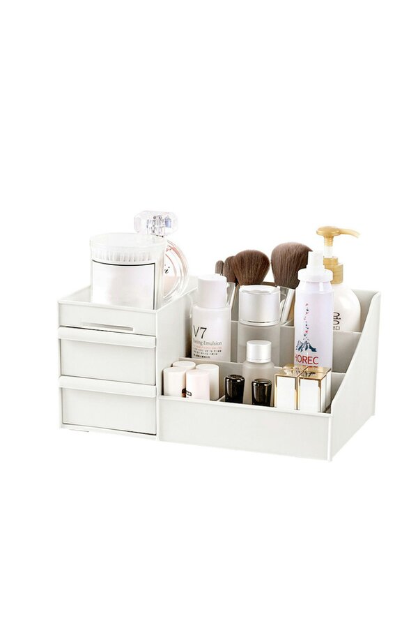 Living and Home Medium Multifunctional Cosmetics And Miscellaneous Storage Box Portable Desktop Makeup Box For Home Dormitory Office
