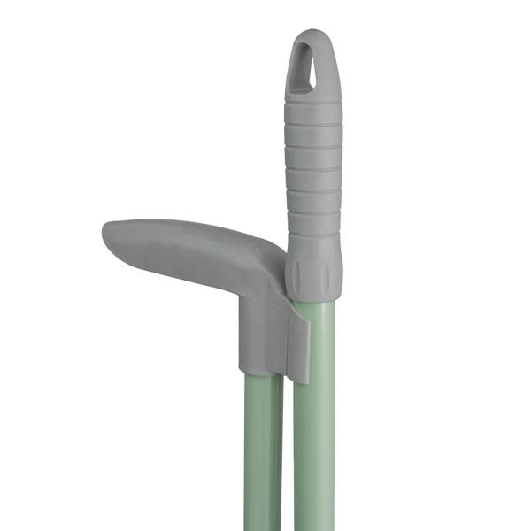JVL Long Handle Lobby Dust Pan And Brush Set - Grey