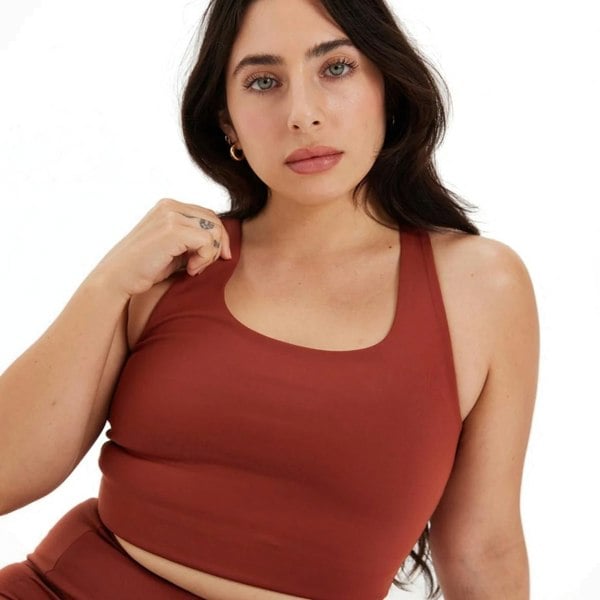 Girlfriend Collective Womens/Ladies Paloma Racerback Bra - Sedona