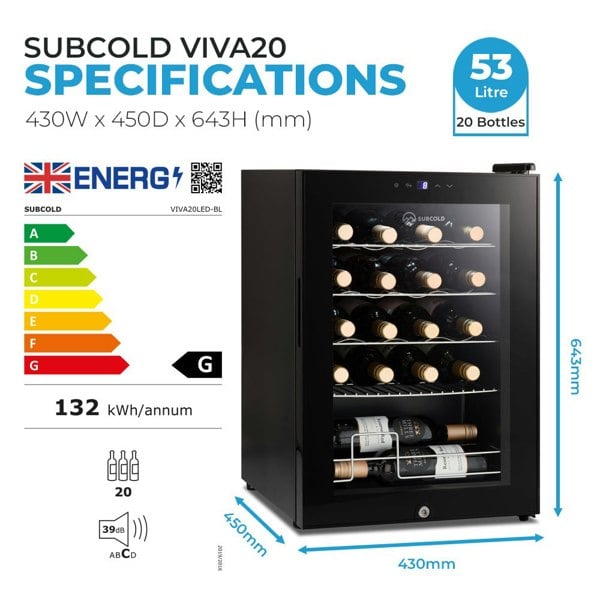 Subcold Viva20 LED - Wine Cooler