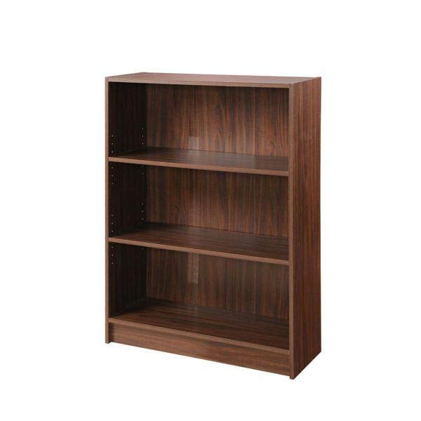 Timber Art Design 3 Tier Bookcase Wide Display Shelving Storage Unit Wood Furniture