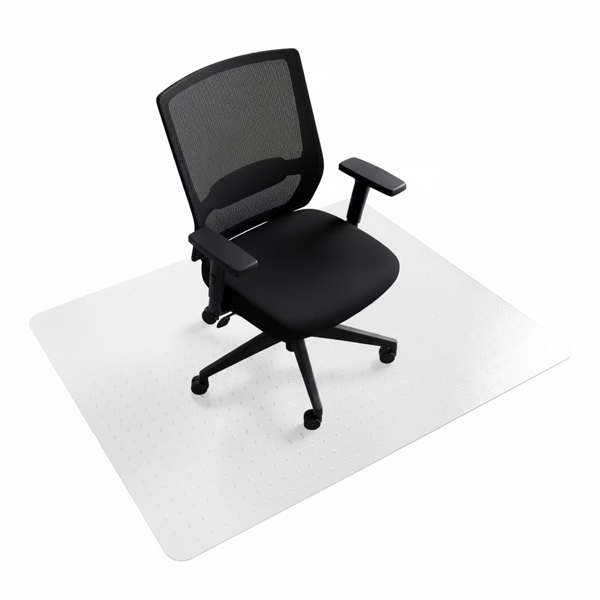 Floortex Cleartex® TrYlok® PVC Rectangular Chair Mat Low Pile Carpets up to 6mm