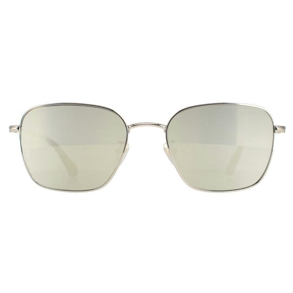Police Sunglasses SPLE03 Roadie 1 8FEX Shiny Camel Brown Smoke Silver Mirror