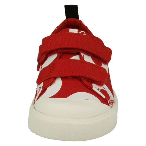 Clarks Childrens Boys Girls Clarks Disney Detailed Canvas Shoes City Polka Lo