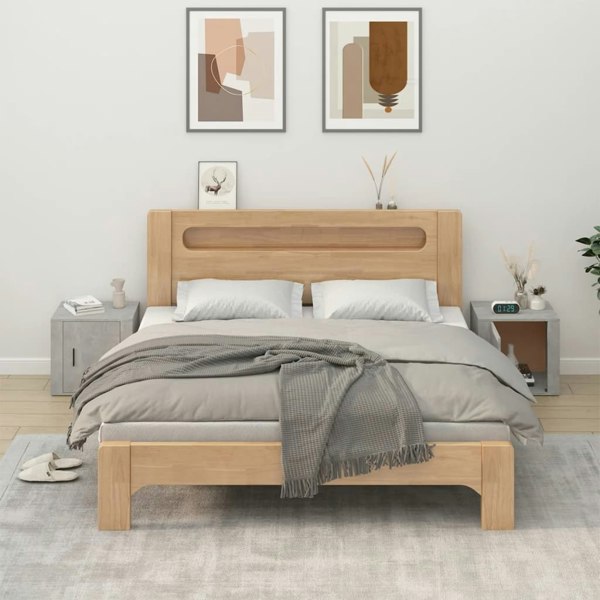 Berkfield Bedside Cabinets 2 pcs Concrete Grey 50x39x47 cm