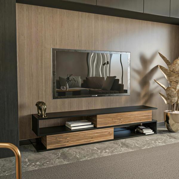 Decorotika Cortez Modern Tv Stand Tv Unit TV Cabinet for Tv's up to 72"