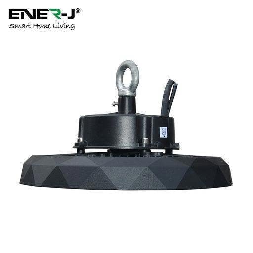 ENER-J 200W Pro UFO High Bay Light, 160 Lm/Watt, Power Adjustable (200W-160W-120W), CCT Adjustable, 1 Meter Output Cable, IP65, 5 Years Warranty