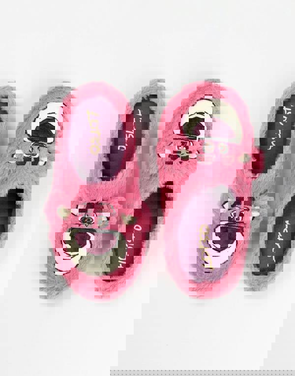 Disney Womens Pink Toy Story Lotso Mule Slippers