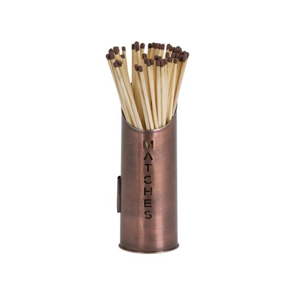 Hill Interiors Three Piece Fire Wood Bucket Set - Copper - 