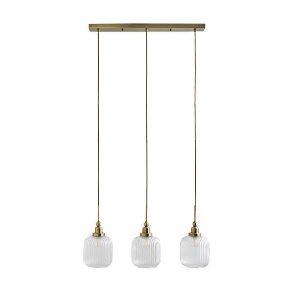 Pagazzi Lighting Riva 3-Light Antique Brass Pendant Bar