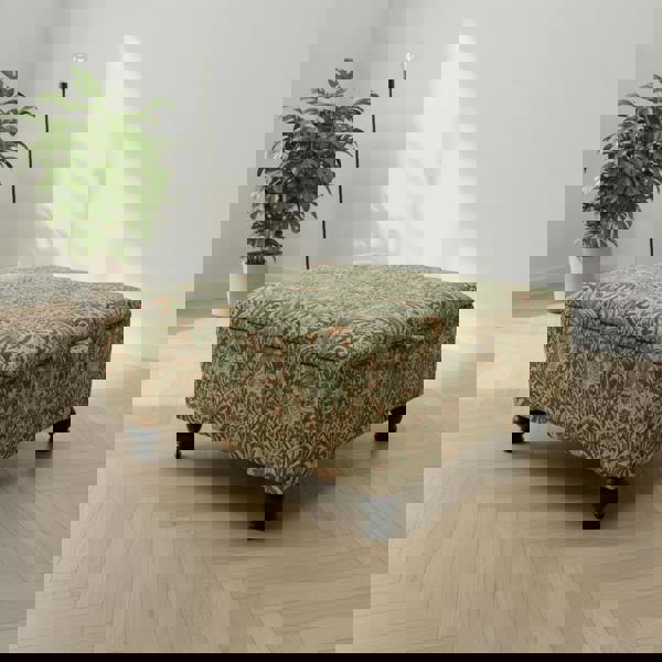 Durable Hand - finished Large Upholstered Ottoman Stool – Multi - Functional & Stylish - ISTOOLS