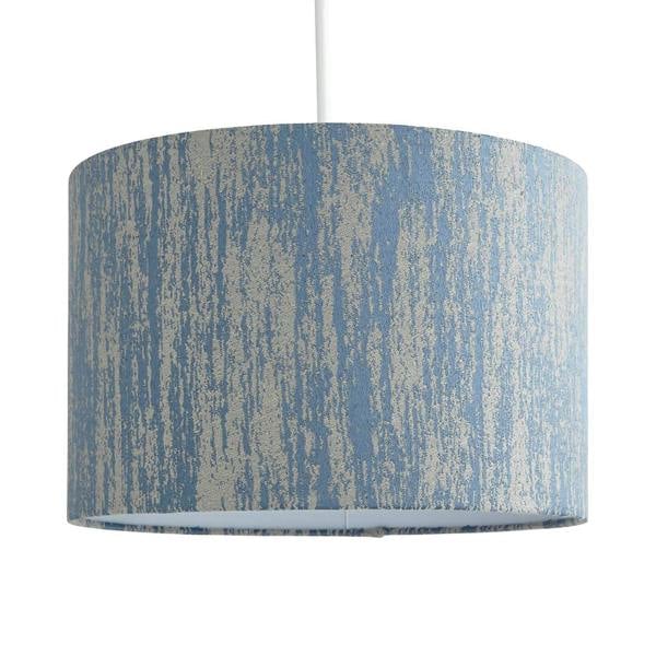 Pagazzi Lighting Canterbury 30cm Blue Jacquard shade