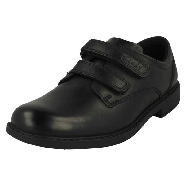 Clarks Boys Clarks Formal Hook & Loop School Shoes Scala Pace