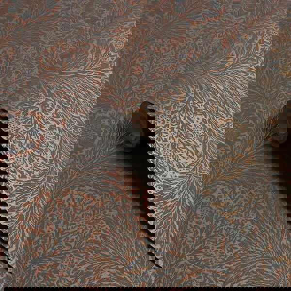 William Morris At Home Marigold Fibrous Wallpaper | Charcoal