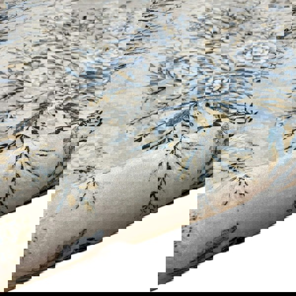 The Rugs Classical Winter Bloom Rug - Cream & Blue Floral