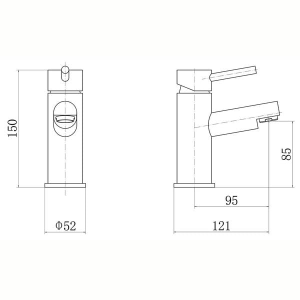 Flode Runn | Mono Basin Mixer Tap | Chrome