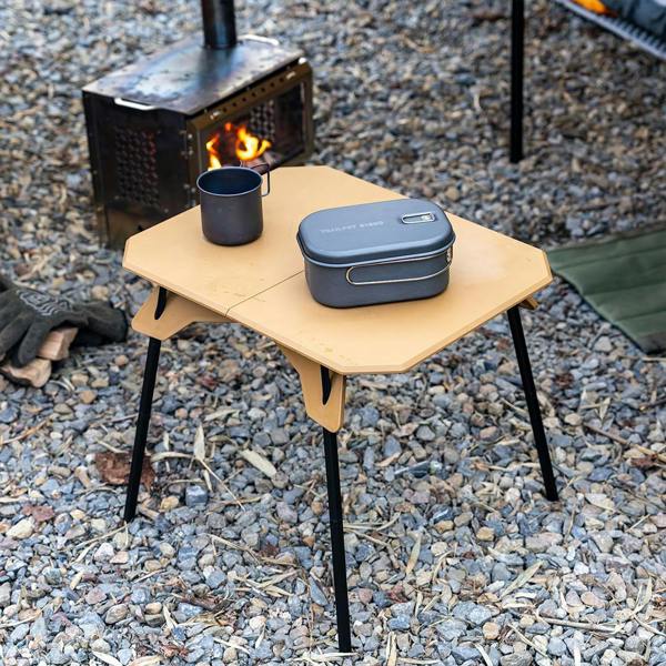 Havendro Khaki Portable Folding Camping Table Detachable Legs Picnic BBQ Table with Storage Bag