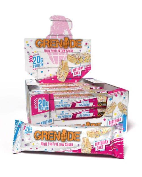 Grenade Protein Bars, Birthday Cake (EAN 5060221204613) - 12 x 60g