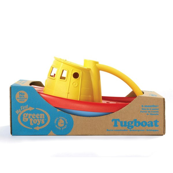 Green Toys Yellow Tugboat - Made From 100% Recycled Plastic