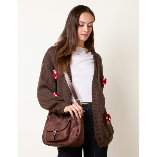 Blue Vanilla Mushroom Knit Cardigan